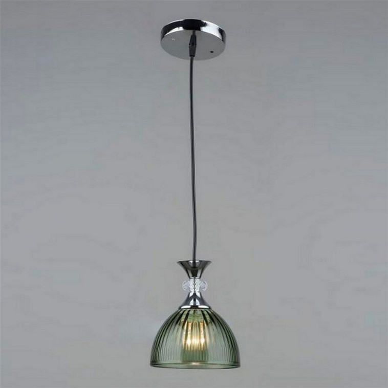 Люстра кухонная 1 плафон 15*10*80 см Е27 60Вт 4м2 плафон стекло хром Baizheng