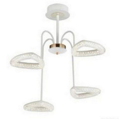 Люстра светодиодная 4 плафона 62*40 см 64Вт 4480 LM 16м2 3 цвета прилож пульт белый Baizheng Люстра светодиодная 4 плафона 62*40 см 64Вт 4480 LM 16м2 3 цвета прилож пульт белый Baizheng