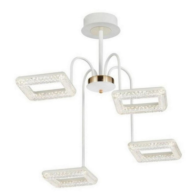 Люстра светодиодная 4 плафона 70*24 см 64Вт 4480LM 16м2 3 цвета прилож пульт белый Baizheng Люстра светодиодная 4 плафона 70*24 см 64Вт 4480LM 16м2 3 цвета прилож пульт белый Baizheng