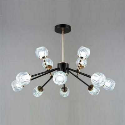 Люстра светодиодная 12 плафонов 70*47,5 см 120Вт 15000LM 30м2 3 цвета кофе черный Baizheng Люстра светодиодная 12 плафонов 70*47,5 см 120Вт 15000LM 30м2 3 цвета кофе черный Baizheng