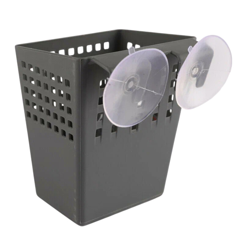 Изображение Контейнер пластиковый навесной 110*115*140 мм присоски серый Лофт Violet