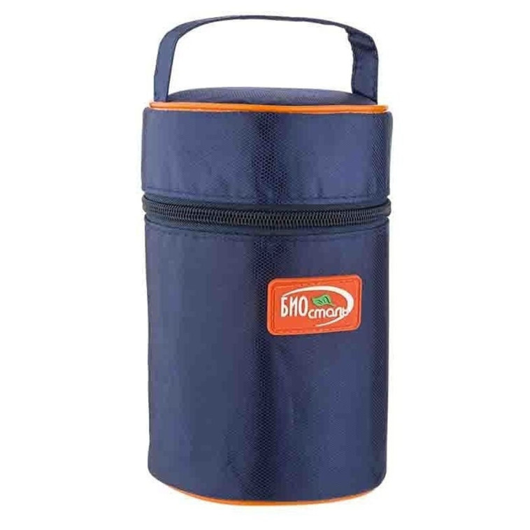 Картинка Термос нержавеющая сталь  1 л широкое горло термочехол Авто Биосталь