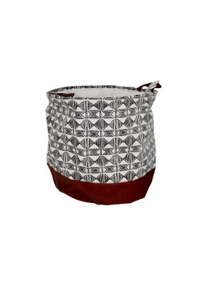 Корзина текстильная 45*35 см для белья круглая Baizheng