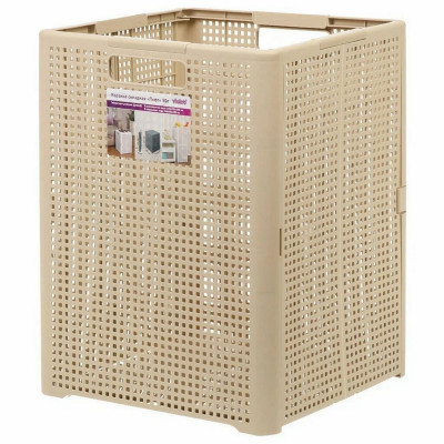 Корзина пластиковая 50 л 450*335*340 мм складная латте Лофт Виолет