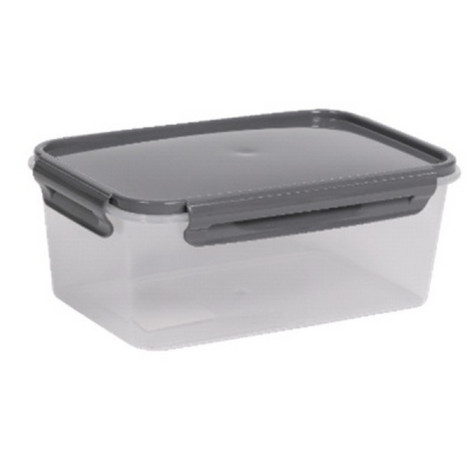 Контейнер пластиковый 0,5 л герметичный прямоугольный дымчатый Violet