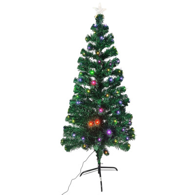 Ель светодиодная 150 см led мультиколор светящиеся конч веток пласт подст 70-150CM Fex