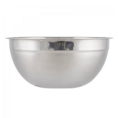Миска нерж сталь 4000 мл 26х12 см толщина 0,45 мм смешанная полировка Bowl-Ring-26 Mallony