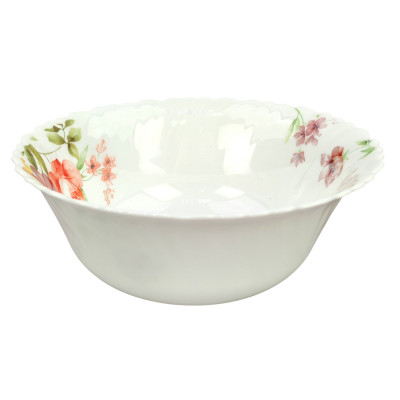 Салатник стеклокерамический 20 см 1200мл Аврора Коралл