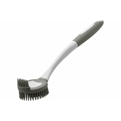 Щетка пластиковая кухонная 29х6х5,5 см круглая ворс резиновый длинная ручка KB-08 Рыжий кот Щетка пластиковая кухонная 29х6х5,5 см круглая ворс резиновый длинная ручка KB-08 Рыжий кот