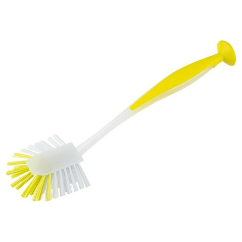 Щетка пластиковая кухонная 29х8х6,5 см ручка с присоской KB-11 Рыжий кот