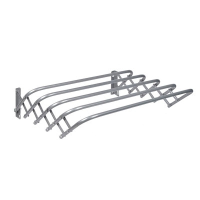 Сушилка металлическая настенная для белья 600х450х185 мм серебряный Nika