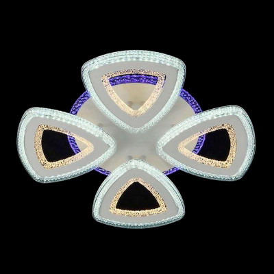 Люстра светодиодная 4 плафона 50*8 см 80Вт 4200LM 20м2 3 цвета белый Baizheng Люстра светодиодная 4 плафона 50*8 см 80Вт 4200LM 20м2 3 цвета белый Baizheng