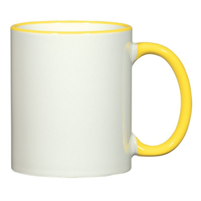 Кружка керамическая 320 мл желтый Baizheng