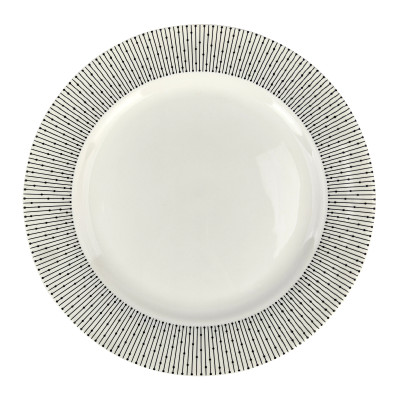 Тарелка фарфоровая обеденная 23 см Флорис Коралл