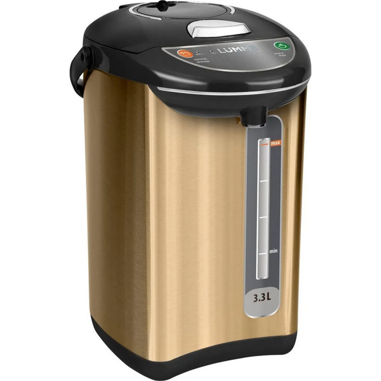 Фото Термопот 5 л 750 Вт нержавеющая сталь колба 2 режима золото TP-617 Energy