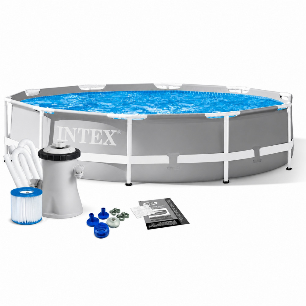 Бассейн каркасный 305*76 см 4485 л фильтр-насос Intex