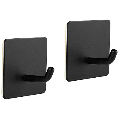 Крючок металлический самоклеящийся 2 шт 4.5*4,5*2,5 см Квадрат Рыжий кот