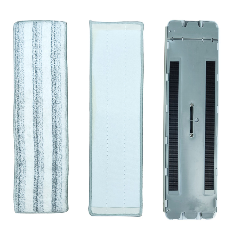 Изображение Набор ведро пластиковое с отжимом 12 л + швабра металл 45х12х143 см серый Baizheng