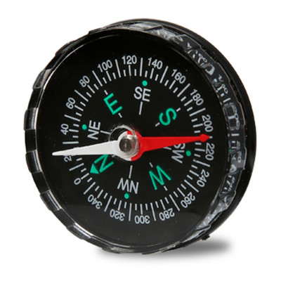 Компас пластиковый 4,5х1 см черный Baizheng