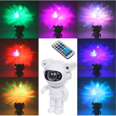 Диско шар светодиодный 20*11,5*10 см Bluetooth USB Лазер Космонавтика Серпантин