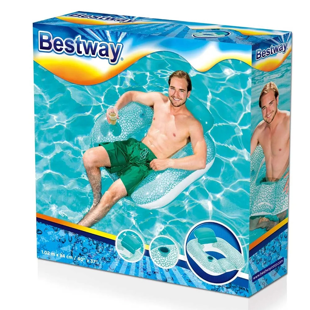 Круг для плавания 102*94 см с подстаканником BestWay