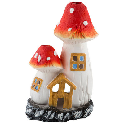 Фигурка полистоун садовая 24 см Гриб теремок Park