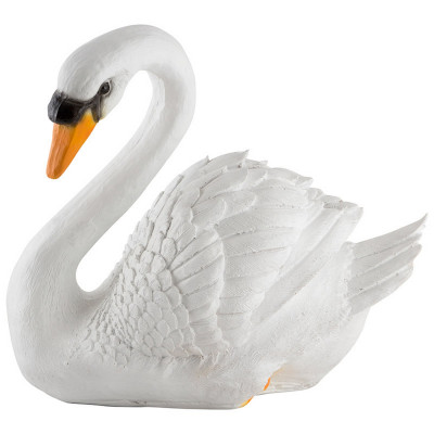 Фигурка полистоун садовая 35 см Лебедь белый Park