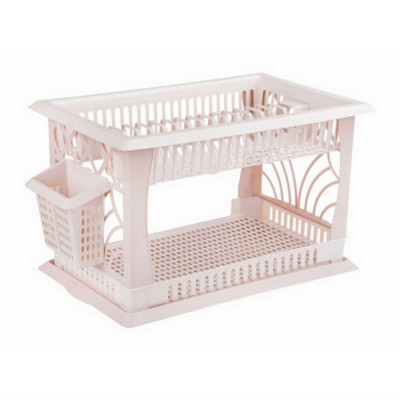 Сушилка пластиковая для посуды 480х305х300 мм светло-бежевый Мечта хозяйки №1 Альтернатива
