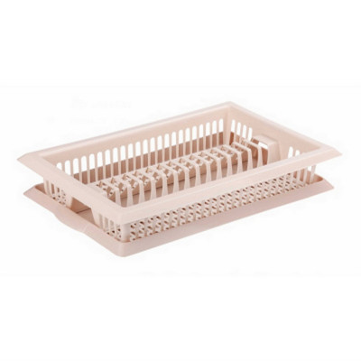 Сушилка пластиковая для посуды светло-бежевый Мечта хозяйки №3 Альтернатива