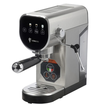 Кофеварка рожковая 1200 Вт 1,5 л 20 бар капучинатор латте съемный поддон черный Brayer