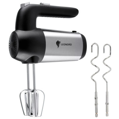 Миксер пластиковый 100 Вт 7 скоростей 4 насадки бело-серый HS-2004 HomeStar