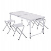 Мини фото Стол туристический складной пластик 1020х500х445/610мм+ 4 стула 300*300мм металлик-хант Nika