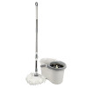 Мини фото Набор ведро пластиковое с отжимом 12 л + швабра металл вращение 360° под упак Baizheng