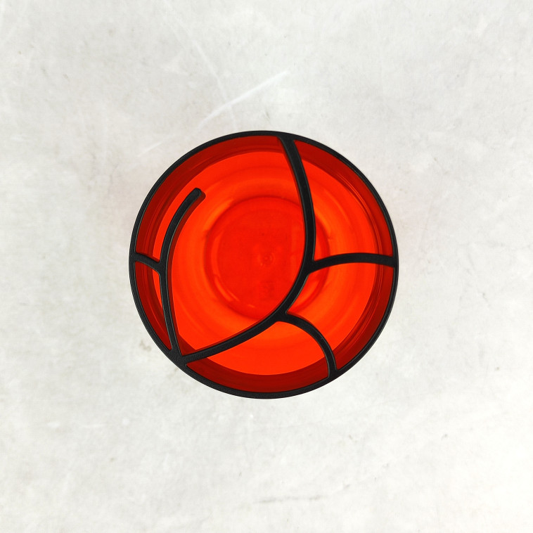 Изображение Подставка пластиковая для зубных щеток 78х78х108 мм мята полупрозрачный Scarlet Berossi