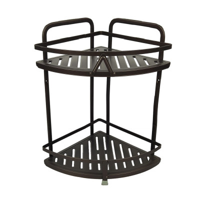 Полка металлическая для ванной 2-х ярусная угловая 37х22х30 см BD-H614K Baizheng Полка металлическая для ванной 2-х ярусная угловая 37х22х30 см BD-H614K Baizheng