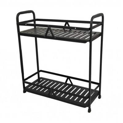 Полка металлическая для ванной 2-х ярусная 34*14*37 см BD-HP611 Baizheng