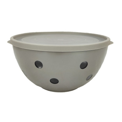 Салатник пластиковый 2 л с крышкой дымчато-серый Sens Berossi Салатник пластиковый 2 л с крышкой дымчато-серый Sens Berossi