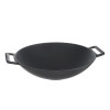 Мини изображение Сковорода чугунная Wok 31 см метал крышка индукция Mallony