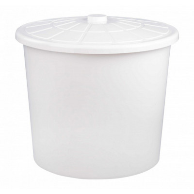 Бак пластиковый  75 л универсальный с крышкой синий Альтернатива