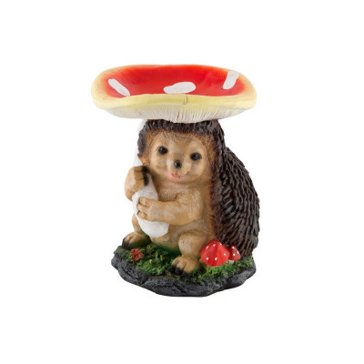 Фигурка полистоун садовая 23 см Еж под грибом Park