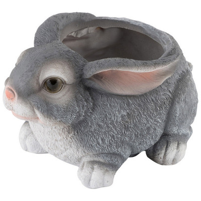 Кашпо полистоун 20 см Зайка Park