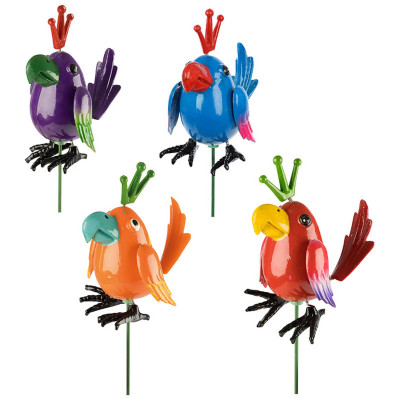 Штекер садовый 60 см Попугай 10х5х8 см 4 цвета Park