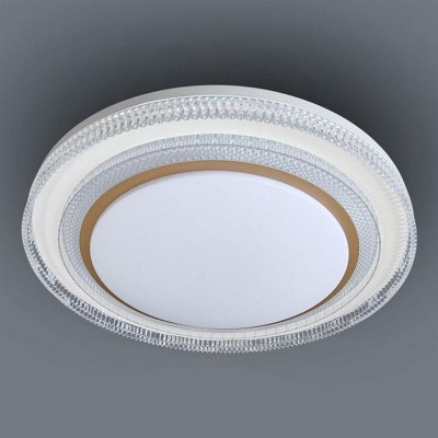 Светильник потолочный светодиодный 50 см 60 Вт 25м2 2 цвета пластик пульт золото Baizheng