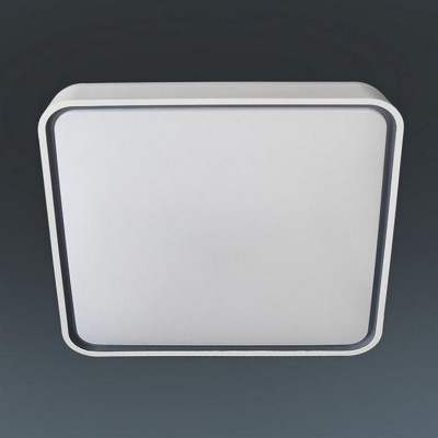 Светильник потолочный светодиодный 50 см 60 Вт 25м2 2 цвета акрил пульт серый Baizheng