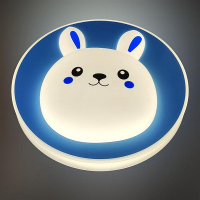 Светильник потолочный светодиодный 50 см 60 Вт 25м2 2 цвета акрил пульт голубой Baizheng