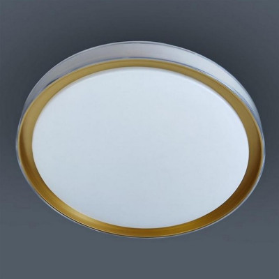 Светильник потолочный светодиодный 50 см 60 Вт 25м2 2 цвета акрил пульт золото Baizheng