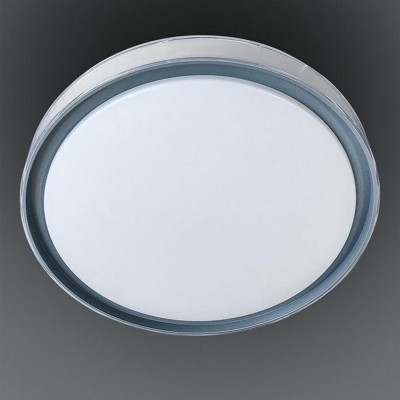 Светильник потолочный светодиодный 50 см 60 Вт 25м2 2 цвета акрил пульт серый Baizheng