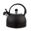 Мини изображение Чайник нерж сталь  2,5 л со свистком индукция Соты черный Baizheng