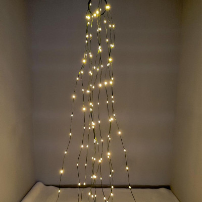 Гирлянда светодиодная 1,8 м 180 Led 10 нитей с кольцом желтый NP-1233 Fex