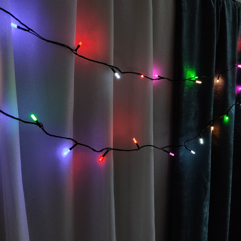 Гирлянда светодиодная 5,5 м 100 led нить карандаш мультиколор XHP-1110 Fex